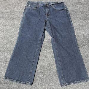 Sonoma Jeans Mens 38x29 Blue Relaxed Fit Straight Leg Denim Classic Casual Pants